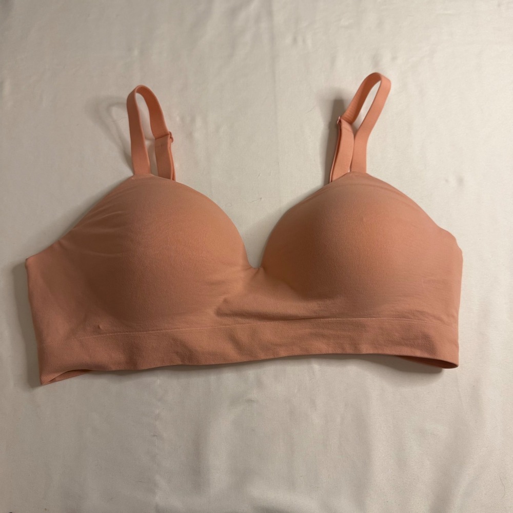 Truekind Everyday Essential Wireless Bra Peach Clay Size Large